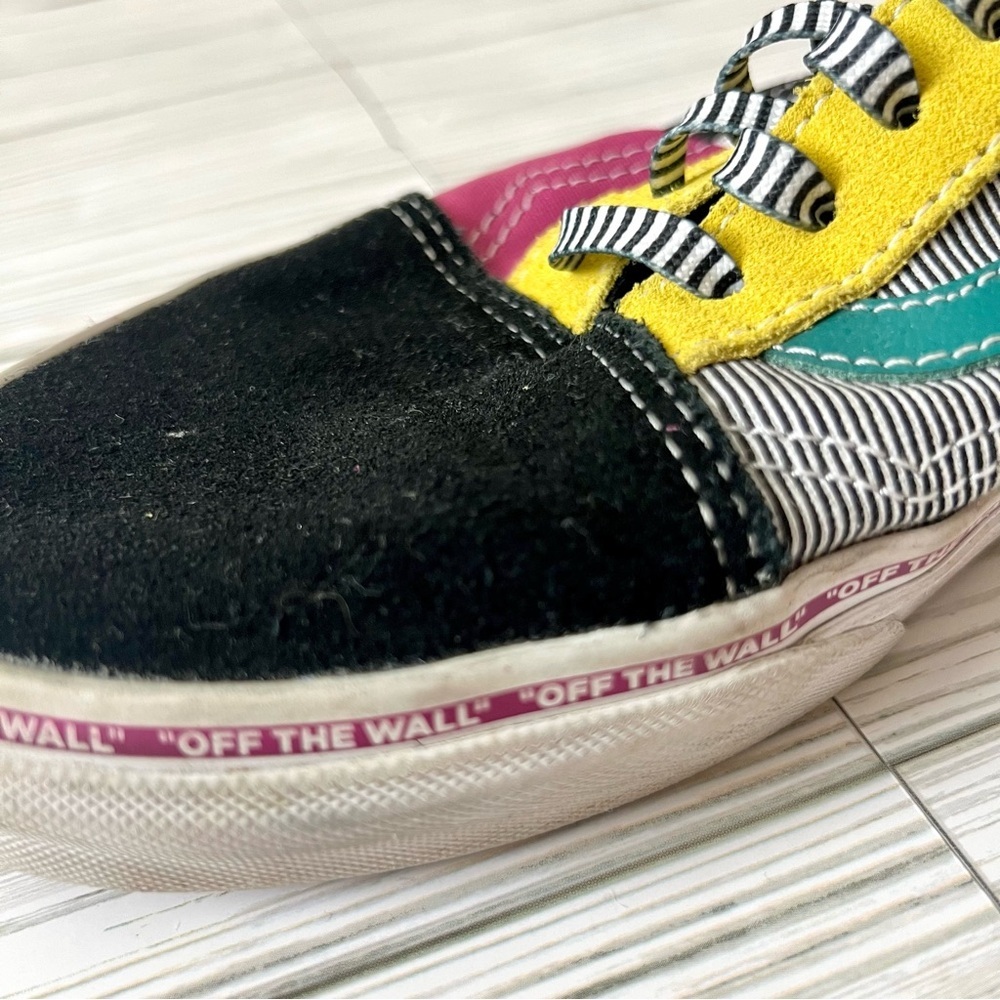 Vans Old Skool Juxtapoze Men's Size 9.5 Women's 11 Multi Color Skate Sneaker - Picture 8 of 16